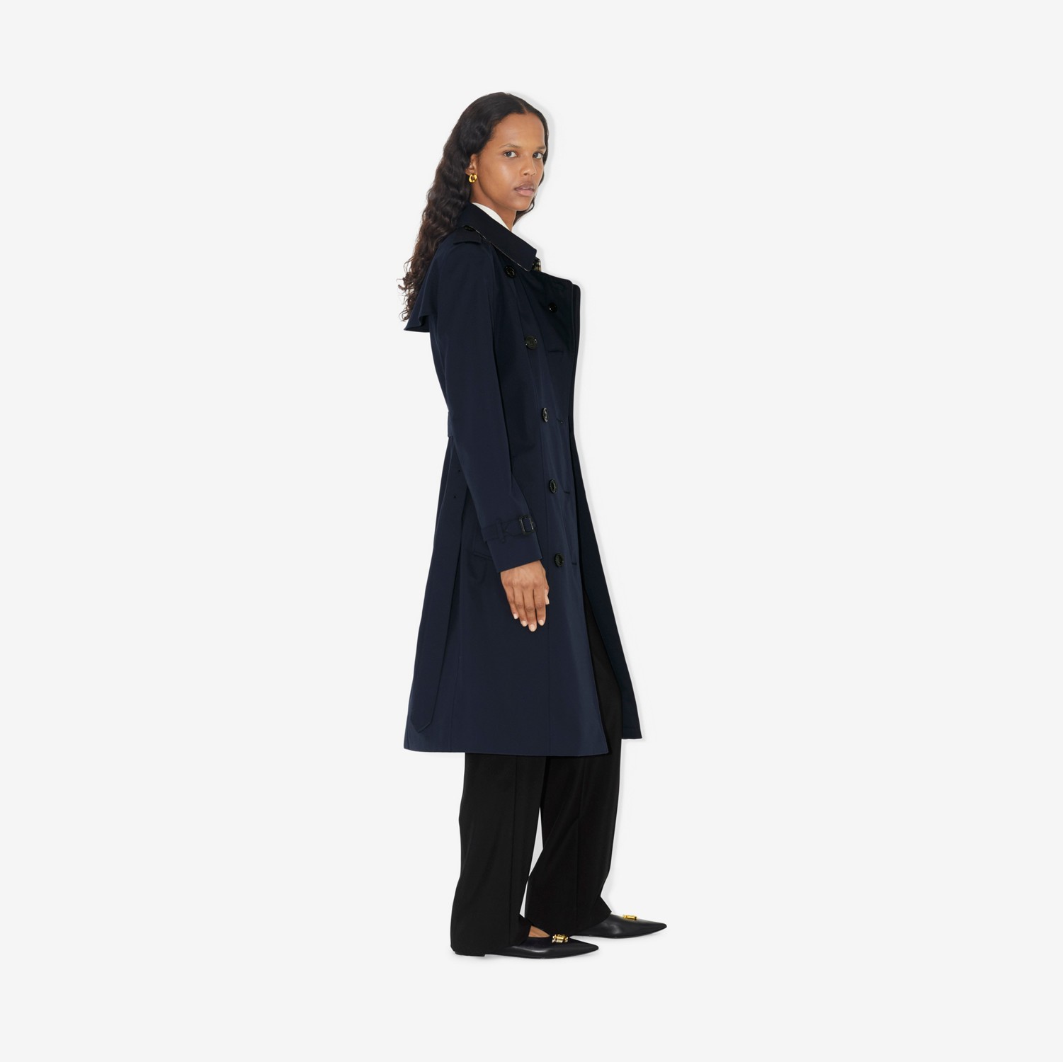 Chelsea - Trench coat Heritage (Azul Carvão) - Mulheres | Burberry® oficial