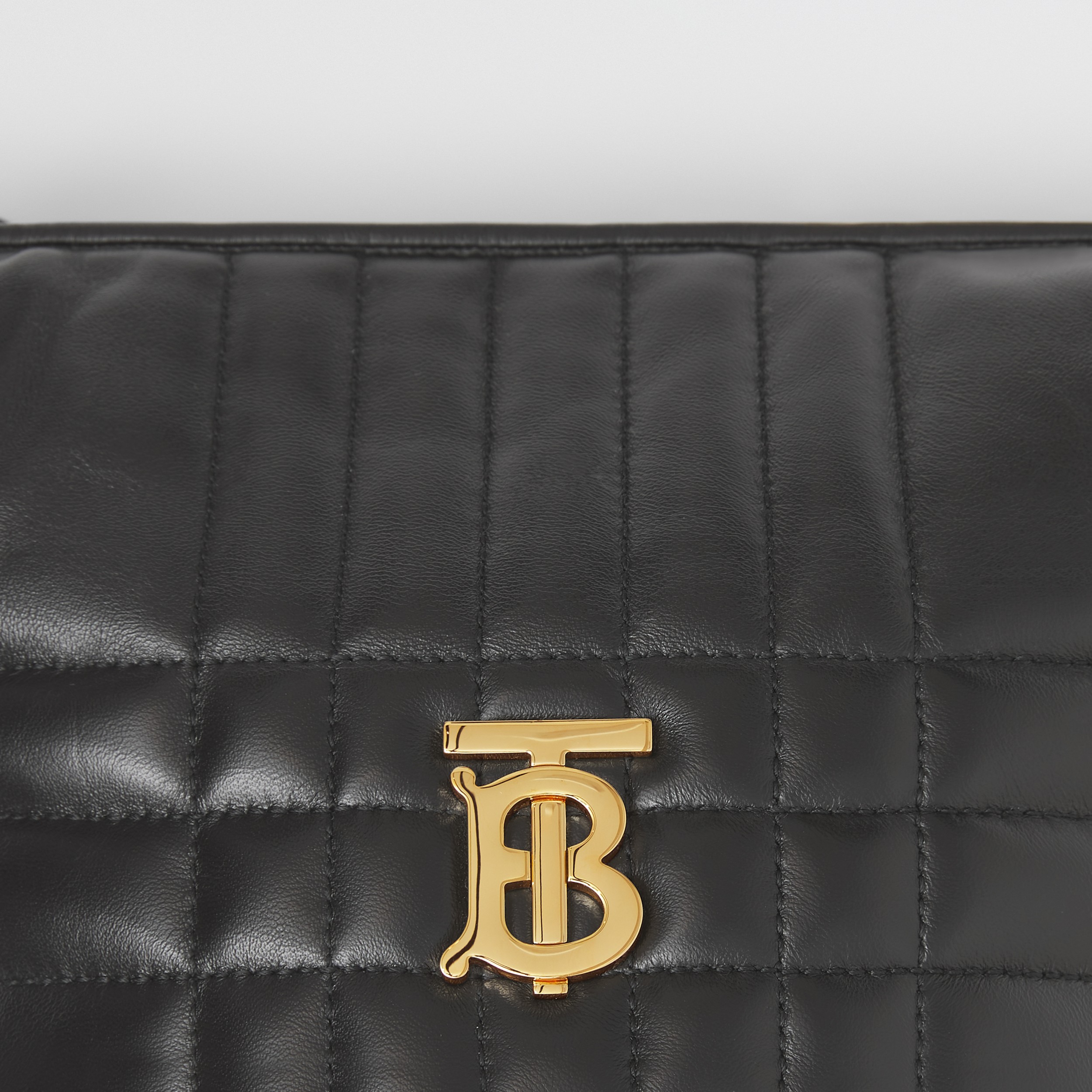 Quilted Leather Small Crescent Lola Bag in Black - Women | Burberry® Official - 2
