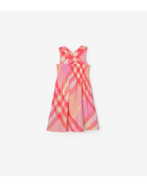 現行モデル BURBERRY ピンク ワンピース 6Y 116cm ロゴプリント ガールズ ドレス＆ジャンプスーツ | Burberry®
