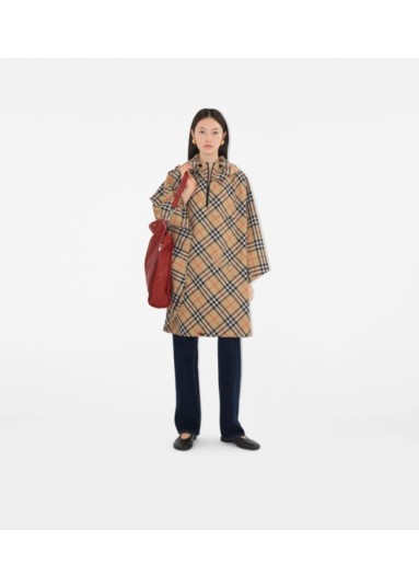 Packaway Check Twill Cape