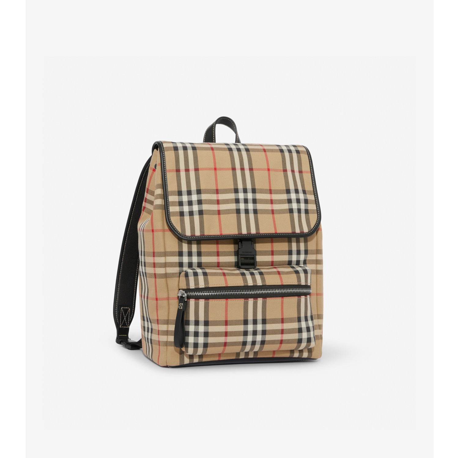 Vintage Check Cotton Backpack in Archive Beige - Children
