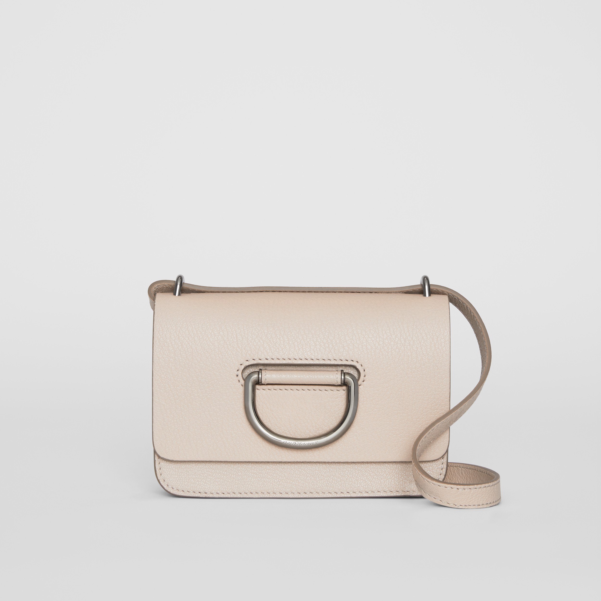 The Mini Leather D-ring Bag in Stone - Women | Burberry