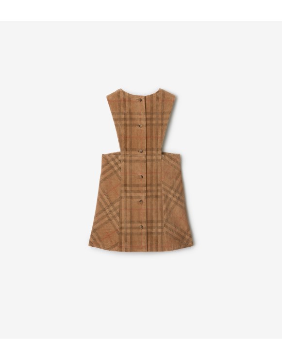 Check Corduroy Dress