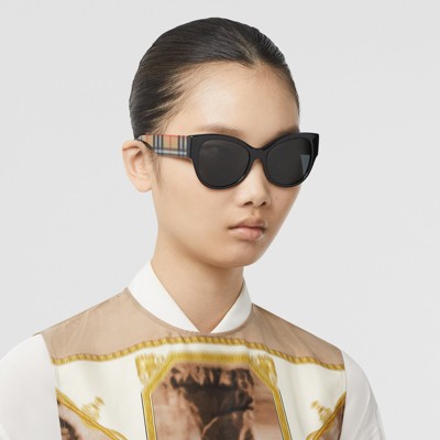 burberry check sunglasses