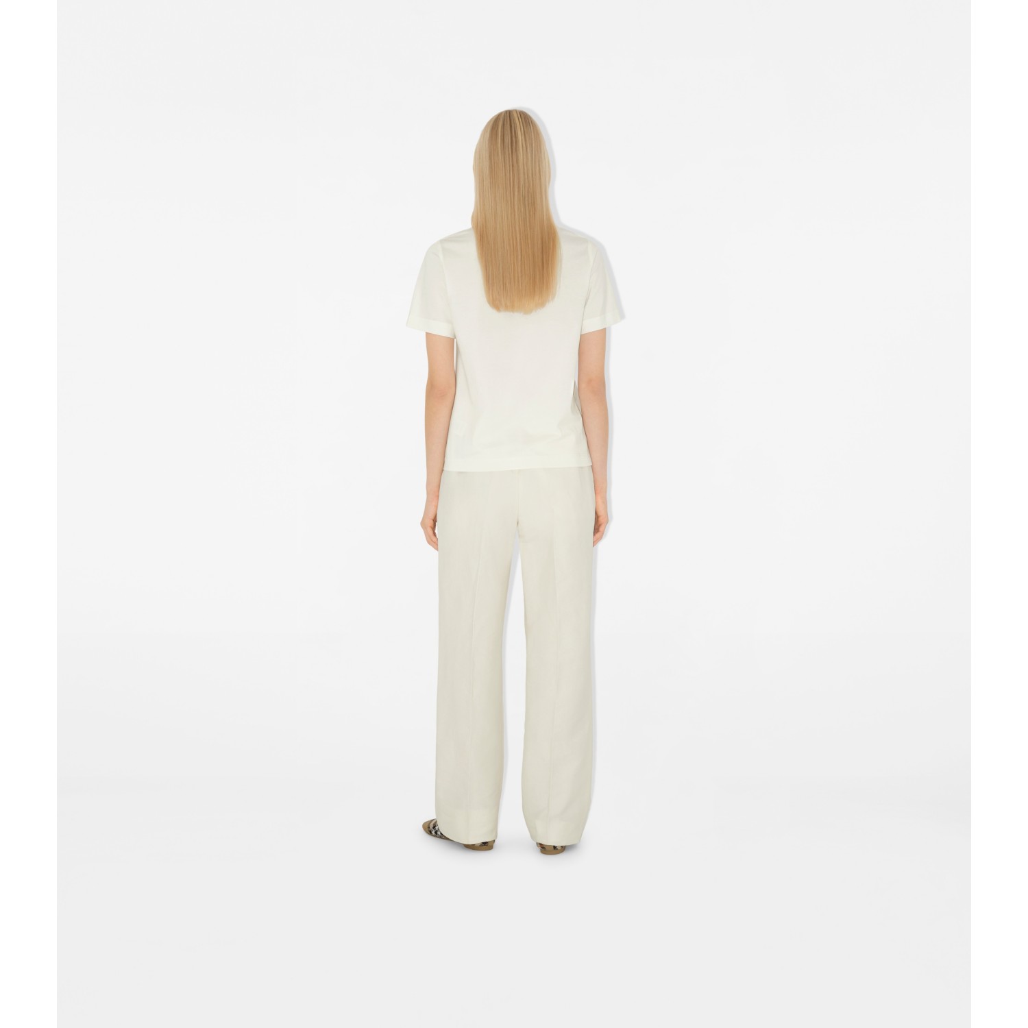 Check Label Cotton T-shirt - thumbnail 5