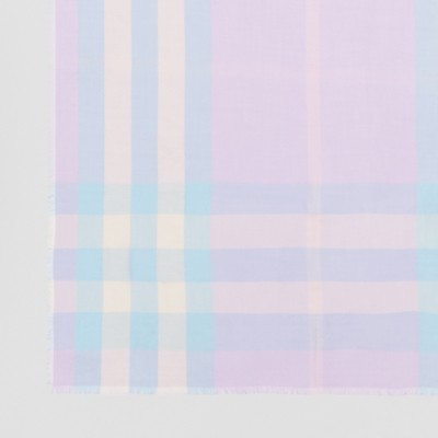 burberry lightweight check cashmere scarf