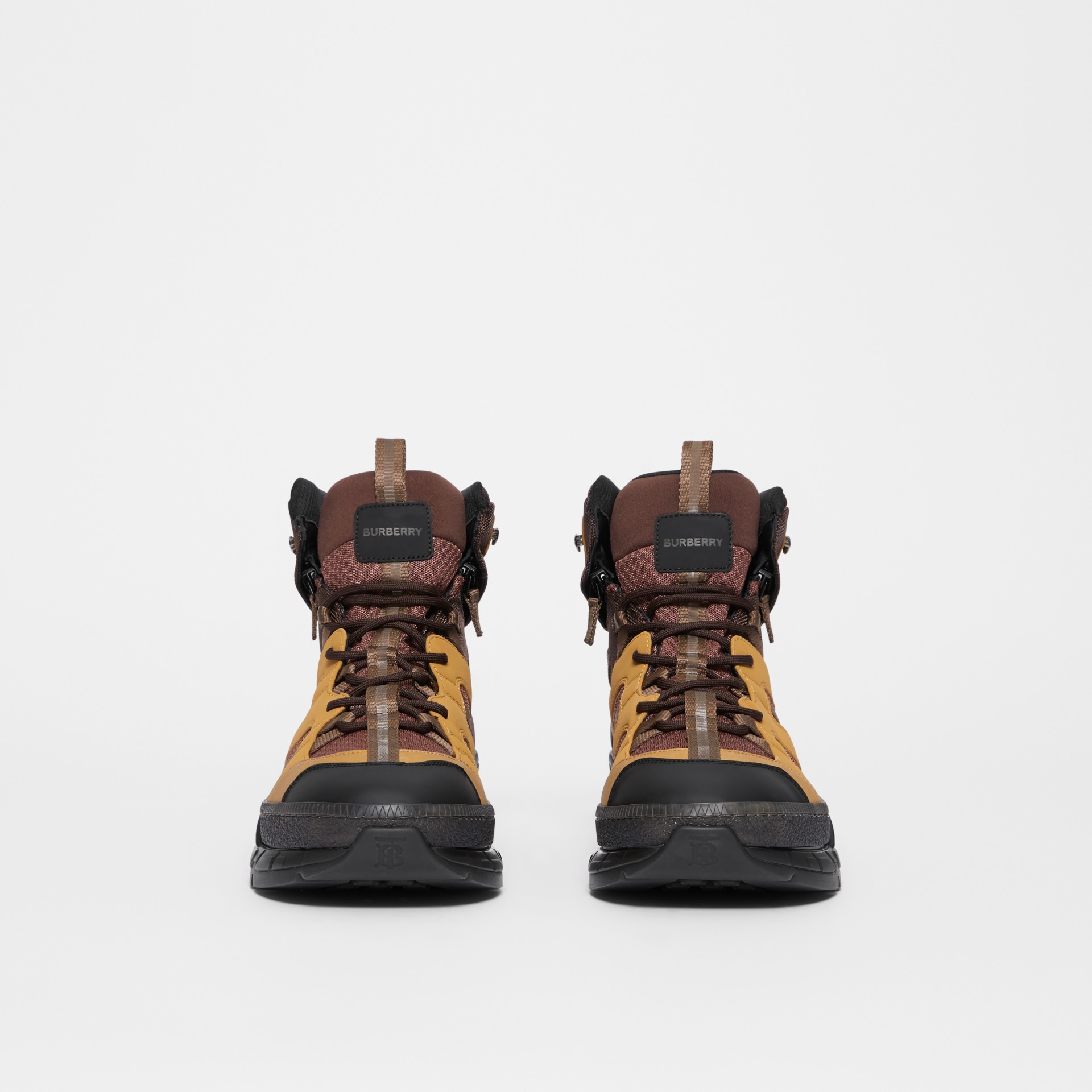 mesh and nubuck union sneakers