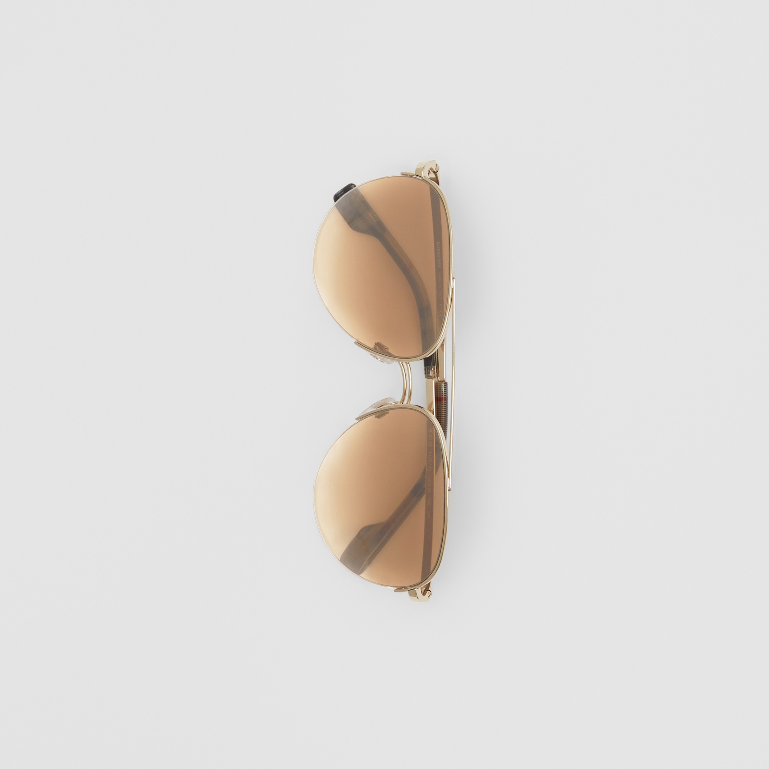 check detail pilot sunglasses