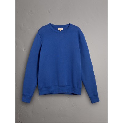Cotton Jersey Sweatshirt in Bright Blue 