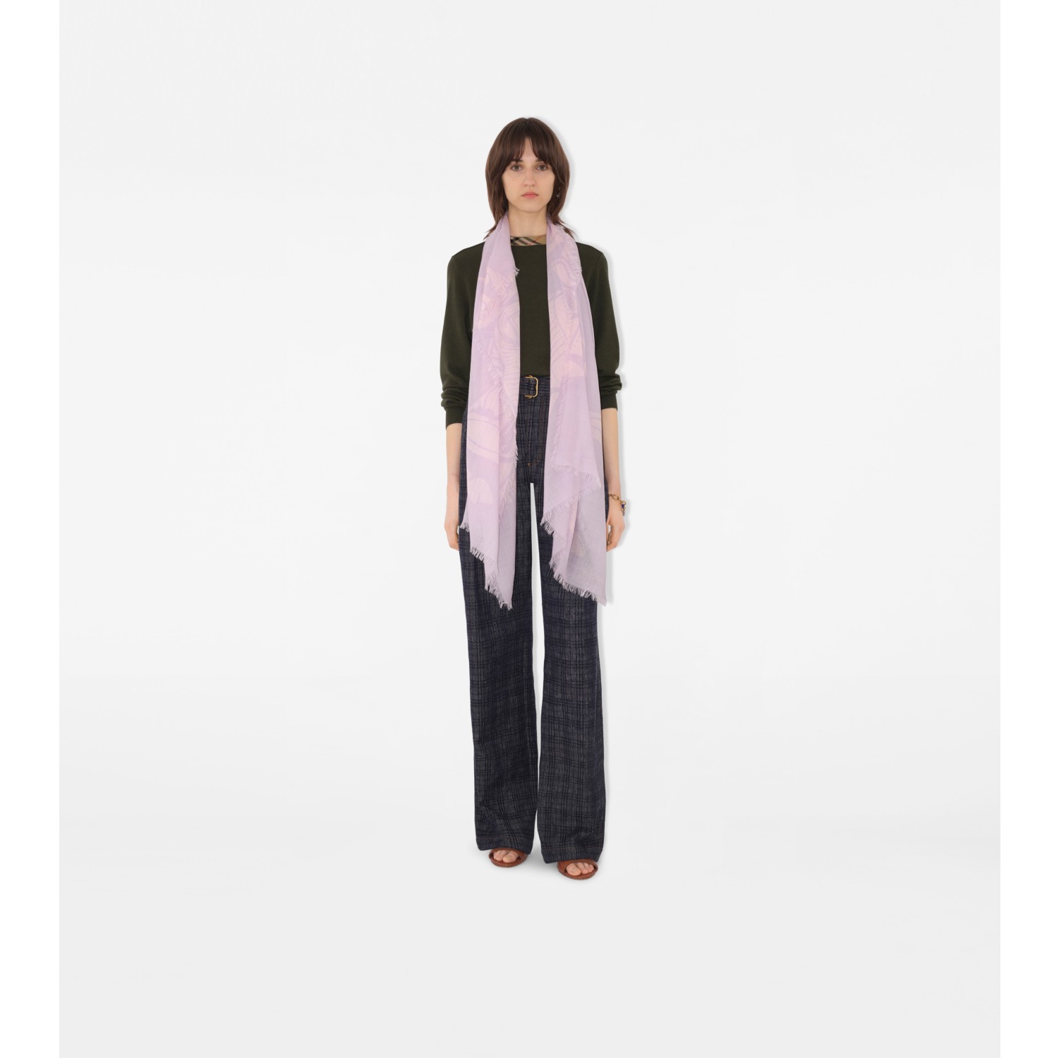 Wide EKD Wool Scarf