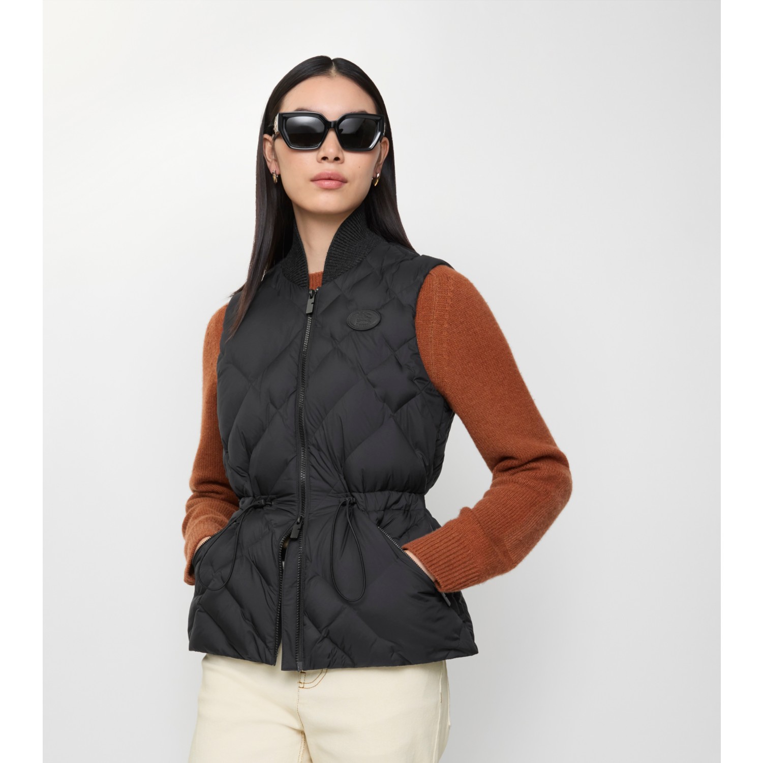 Check-stitch Nylon Devonside Gilet