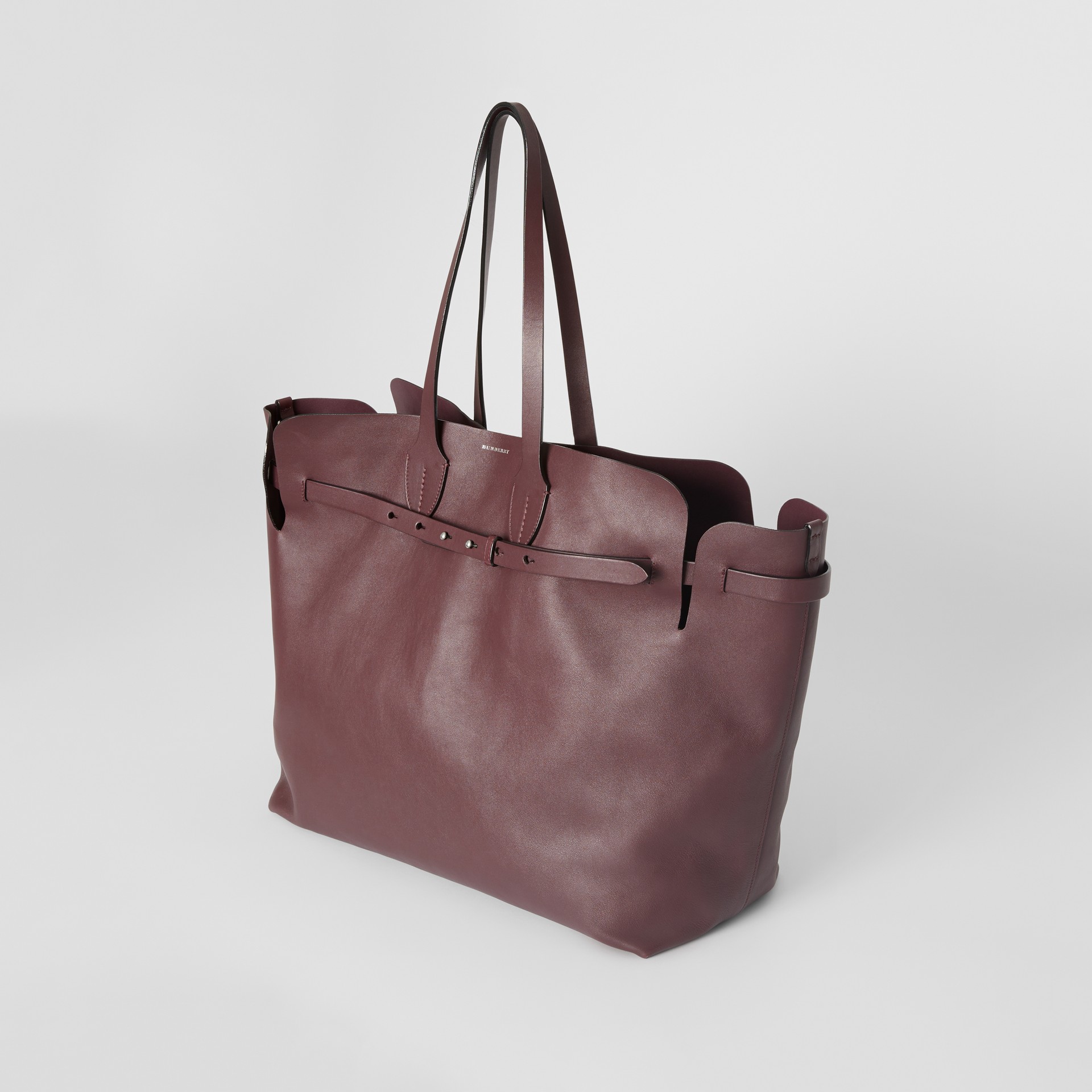 burberry large soft belted canvas tote bag The Large Soft Leather Belt Bag in Deep Claret | Burberry Canada