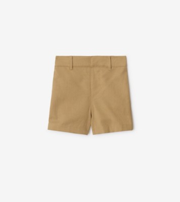 Burberry Ladies Tawney Camouflage Print Mulberry Silk Shorts