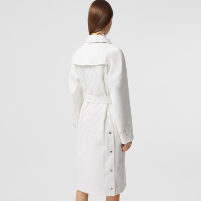 white burberry coat