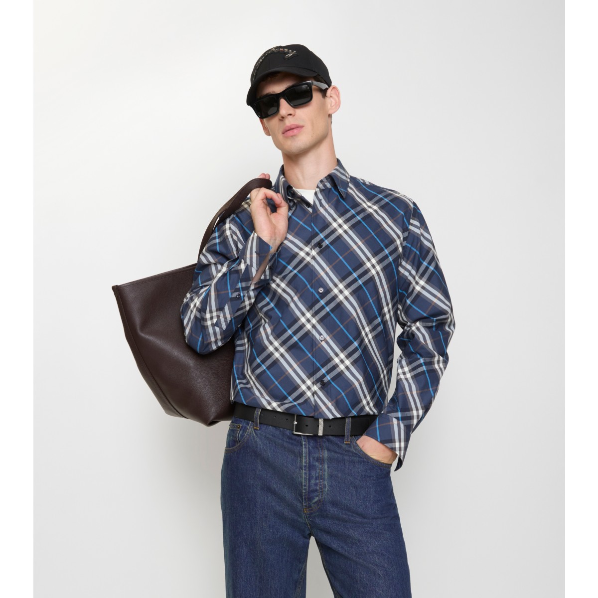  Check Relaxed Fit Cotton Shirt