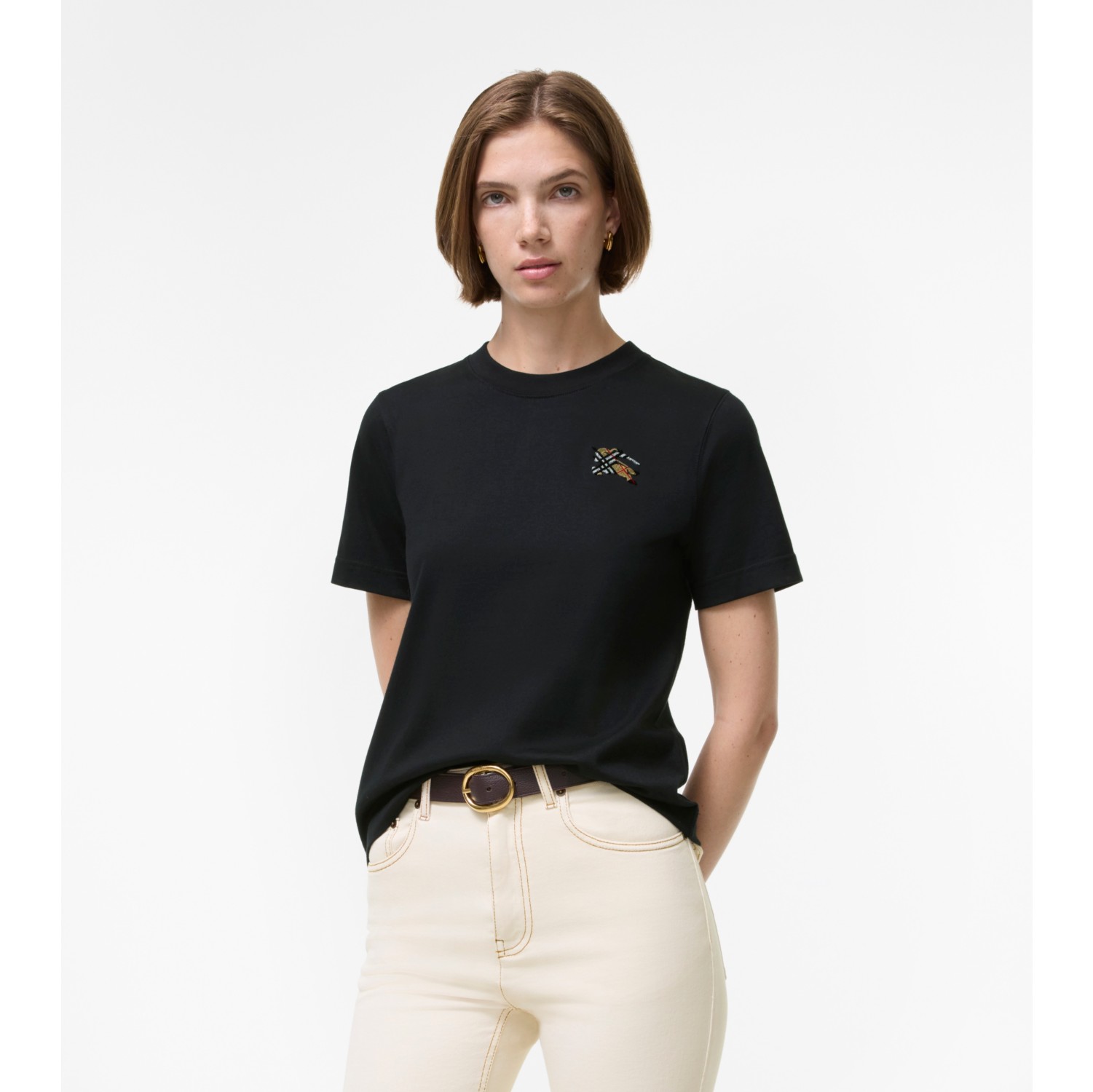 T-shirt en coton Knight Check