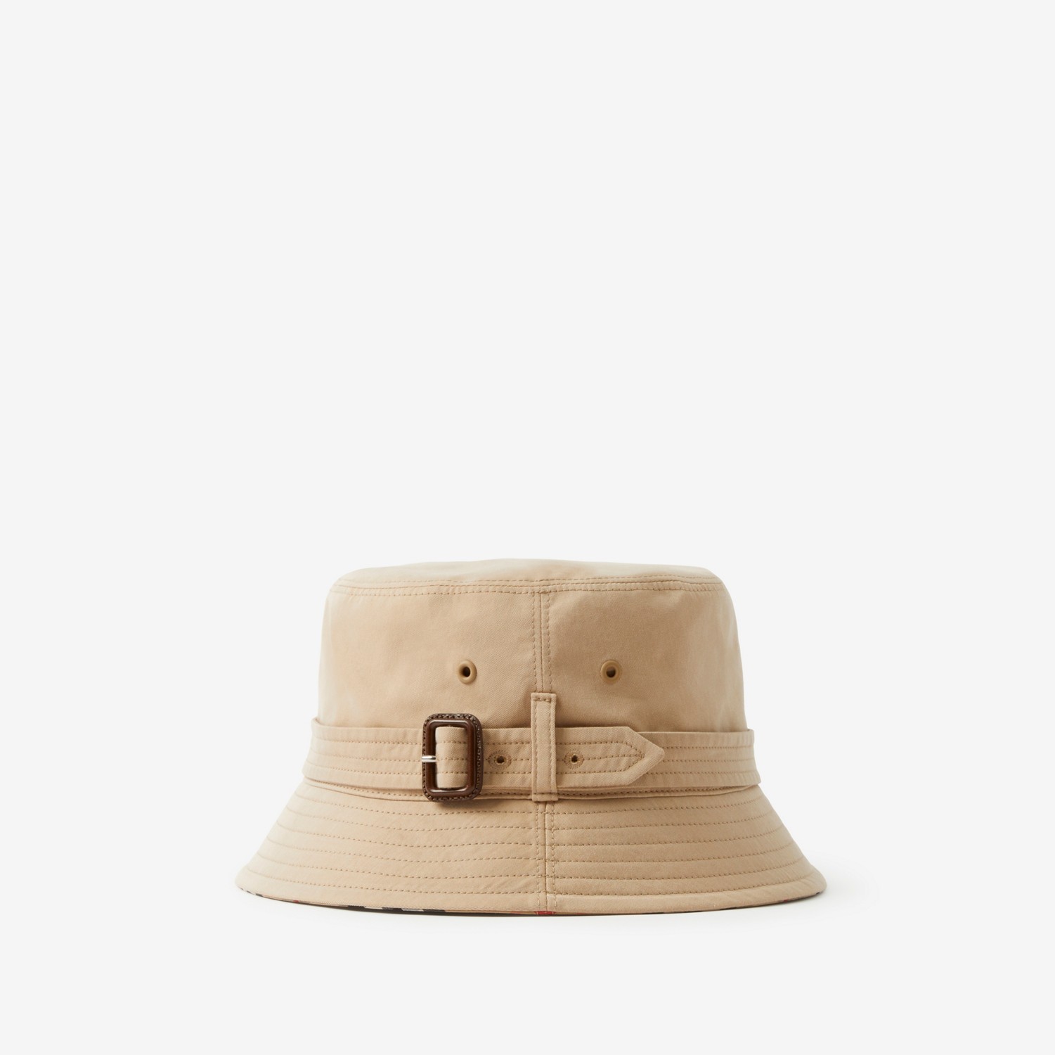 Sombrero de pesca en algodón de gabardina con correa