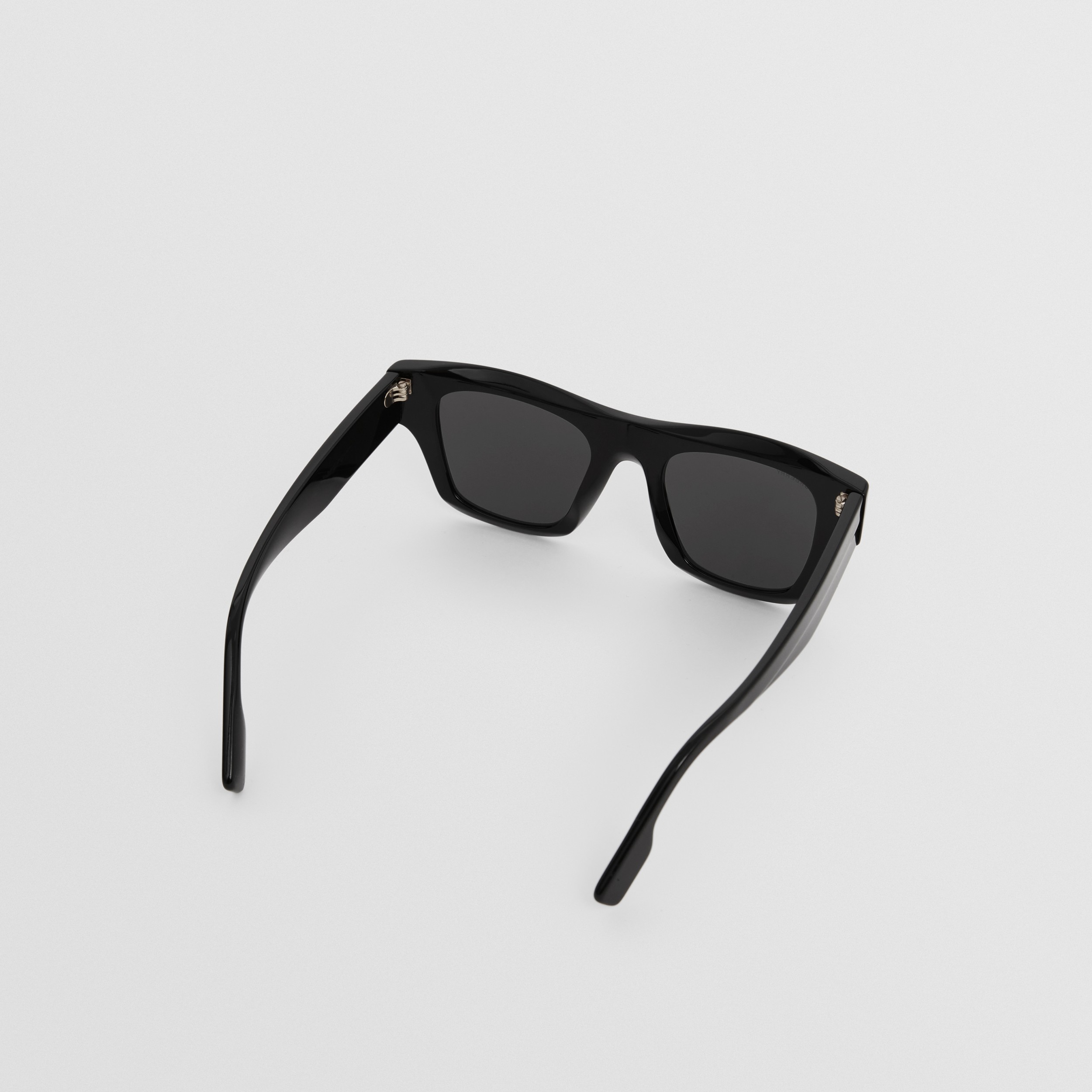 Bio-acetate Square Frame Sunglasses in Black - Men | Burberry® Official - 4