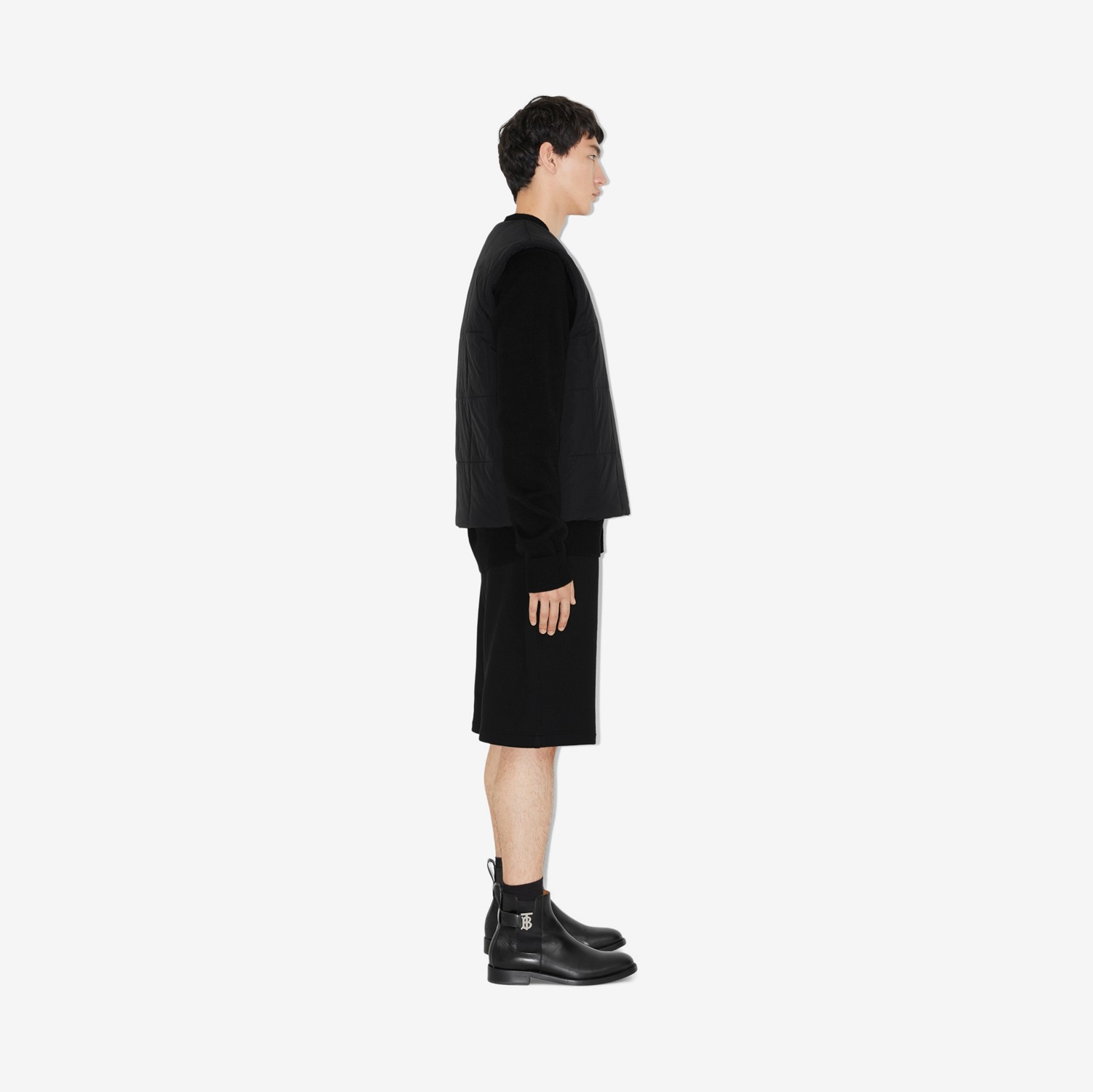 Veste sans manches matelassée en nylon (Noir) - Homme | Site officiel Burberry®