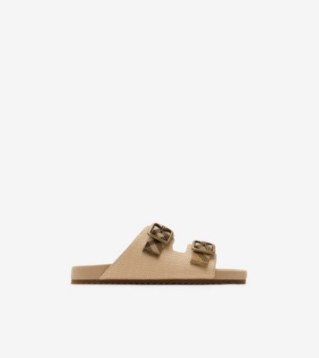 Raffia-effect Urchin Sandals in Reed beige - Women | Burberry® Official