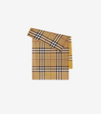 Burberry TB Monogram Scarf in Rust