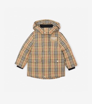 Burberry vintage discount check hooded jacket