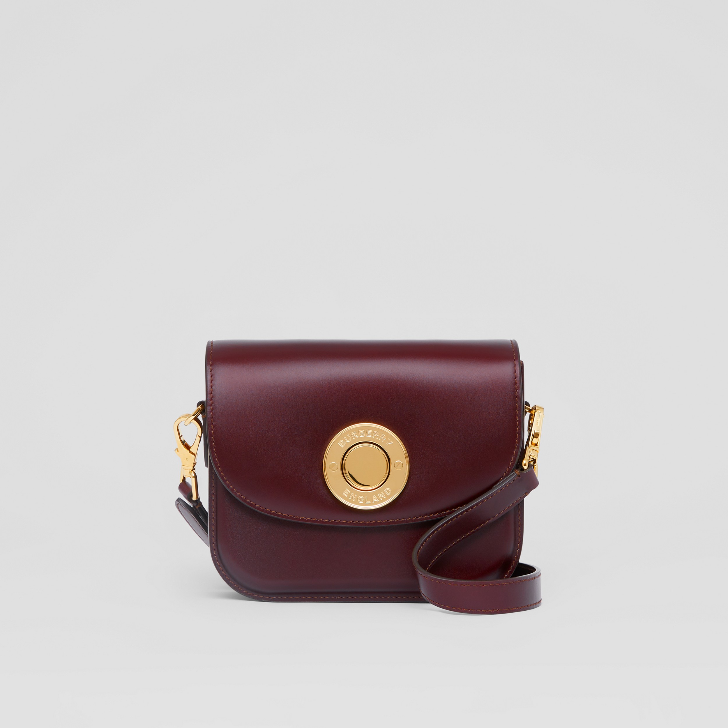 Leather Small Elizabeth Bag in Dark Sepia Brown - Women | Burberry® Official - 1