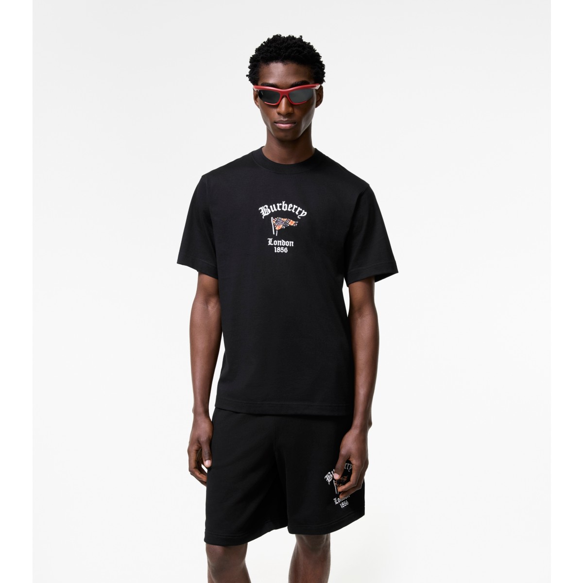  Check Flag Cotton T-shirt