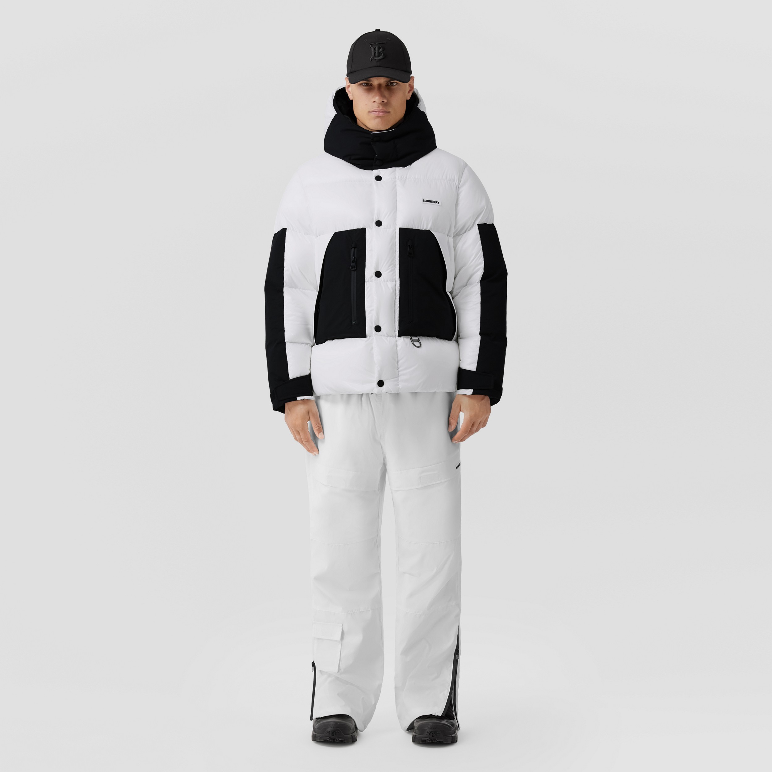Pantalon cargo à logo (Blanc) - Homme | Site officiel Burberry® - 1