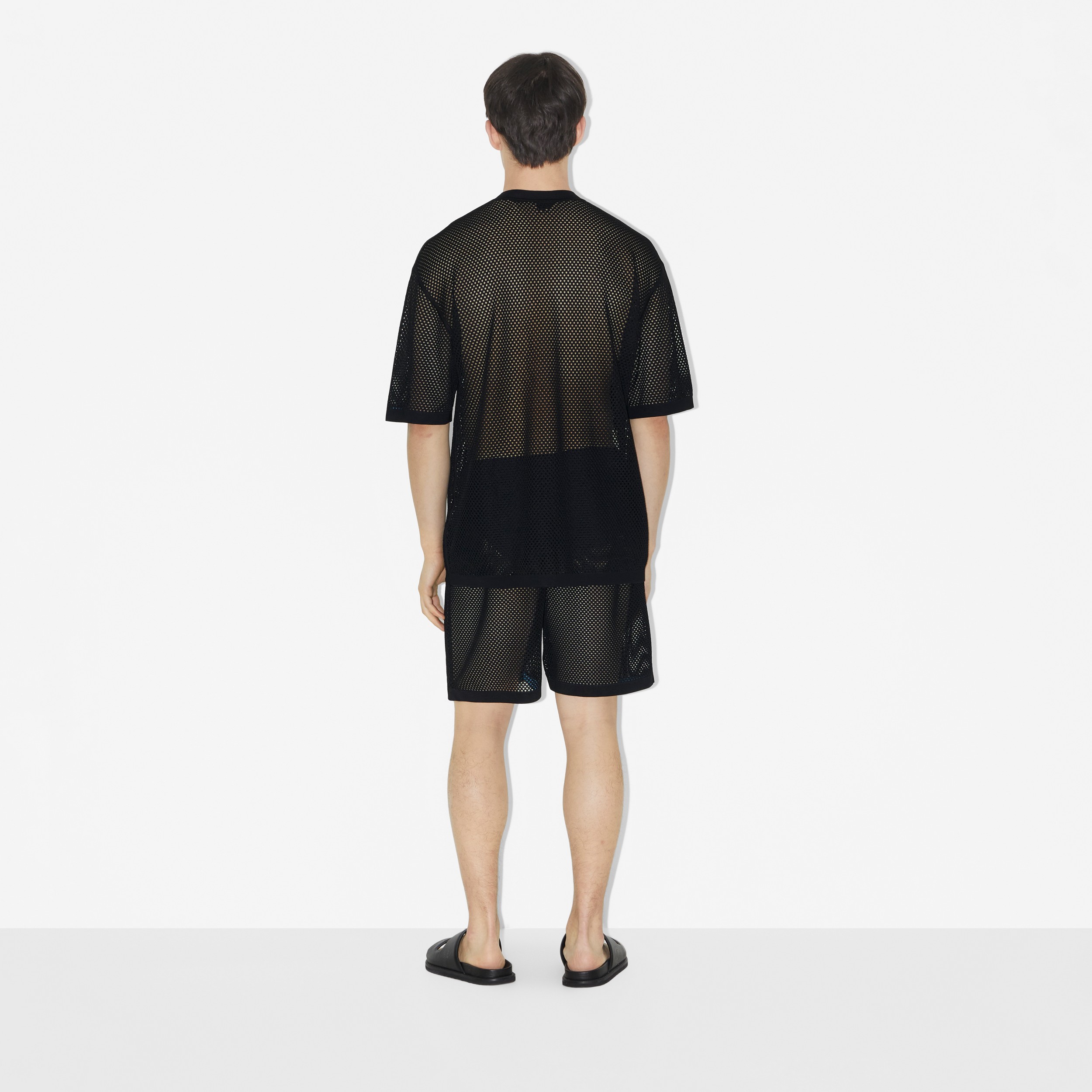 Blusa de malha com estampa EKD (Preto) - Homens | Burberry® oficial - 4