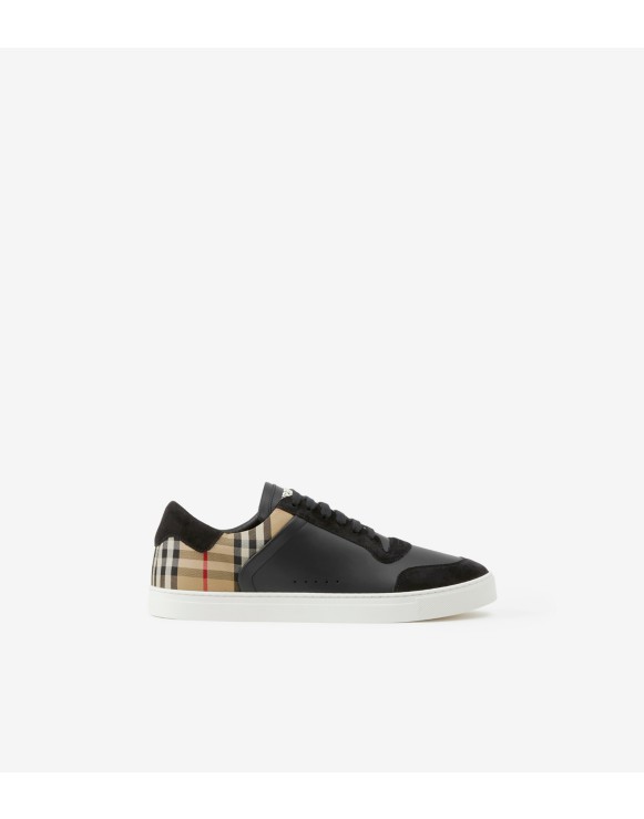 Burberry shoes black white online