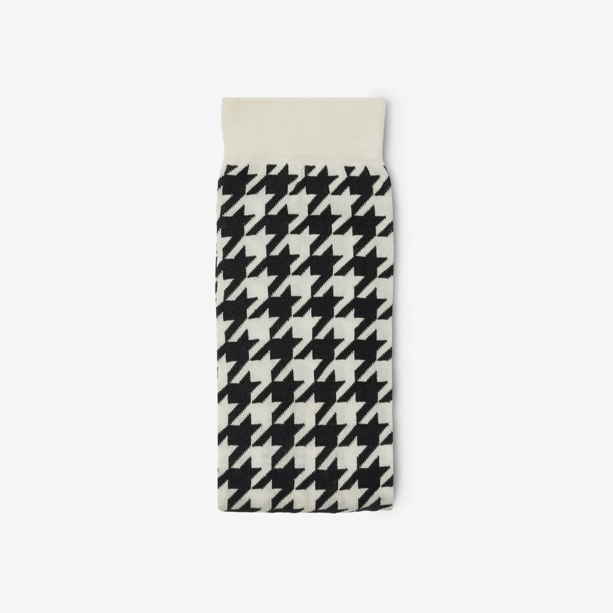 Burberry Wool-blend Houndstooth Tights In Calico/black