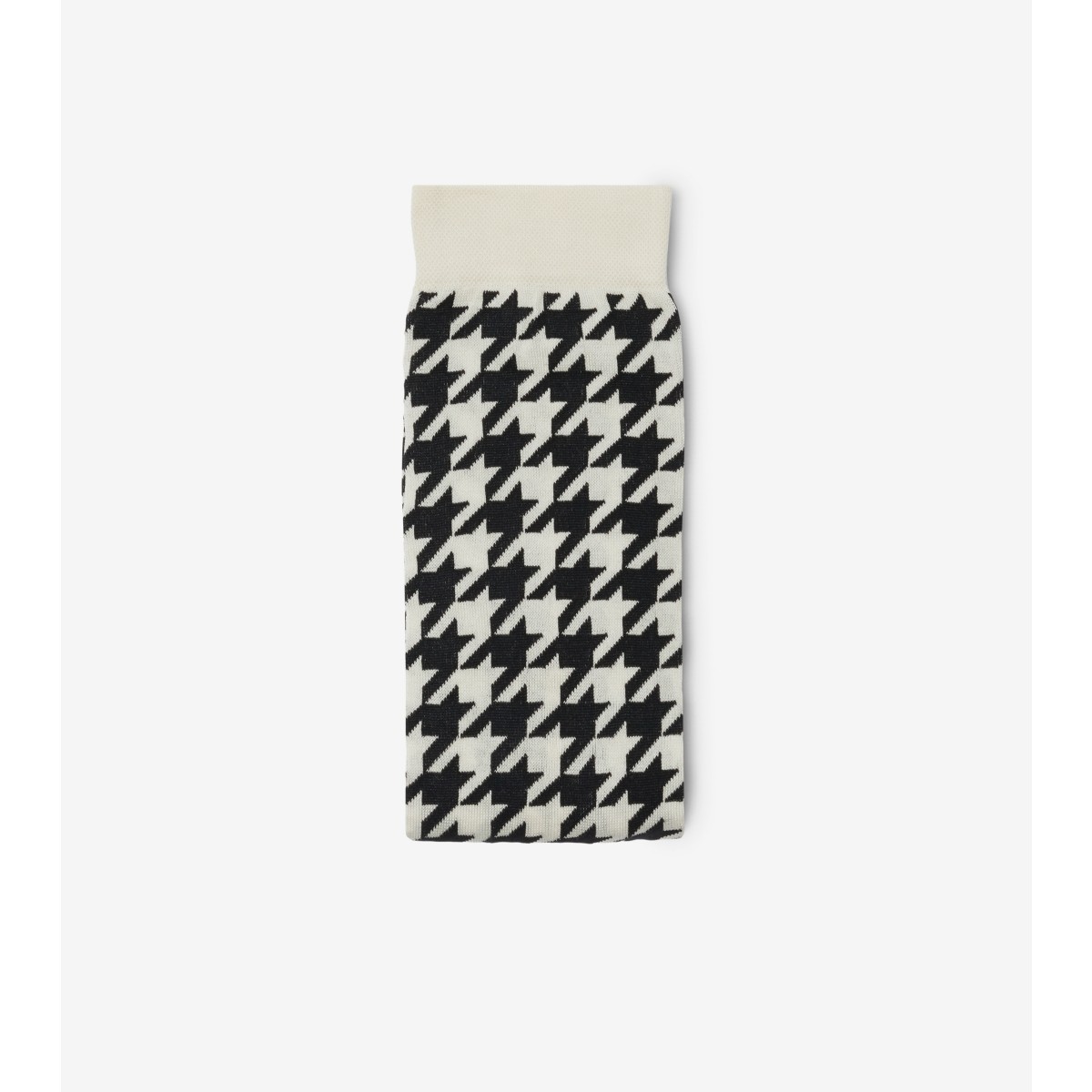 Burberry Wool-blend Houndstooth Tights In Calico/black