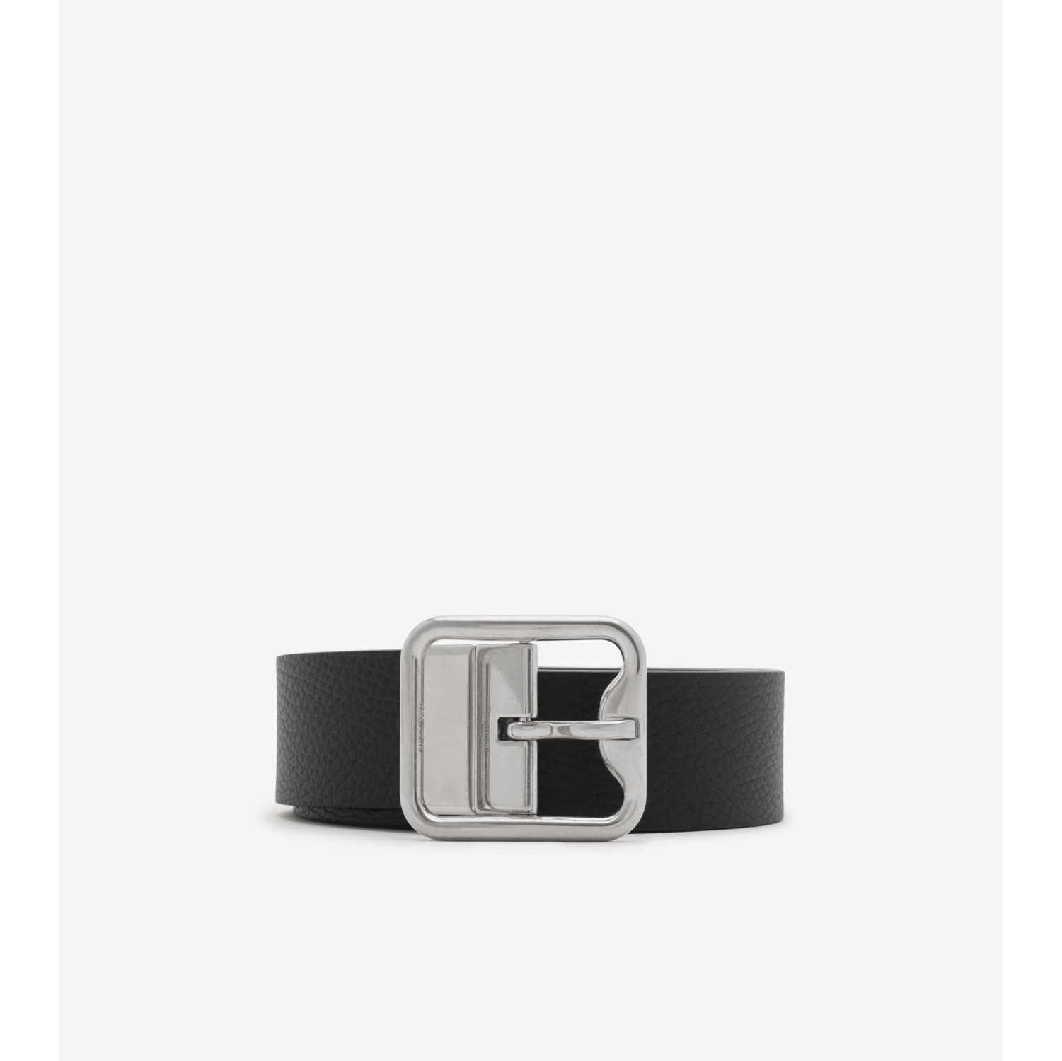 Reversible Leather B Buckle Belt in Black/knight - Men | Burberry® Official