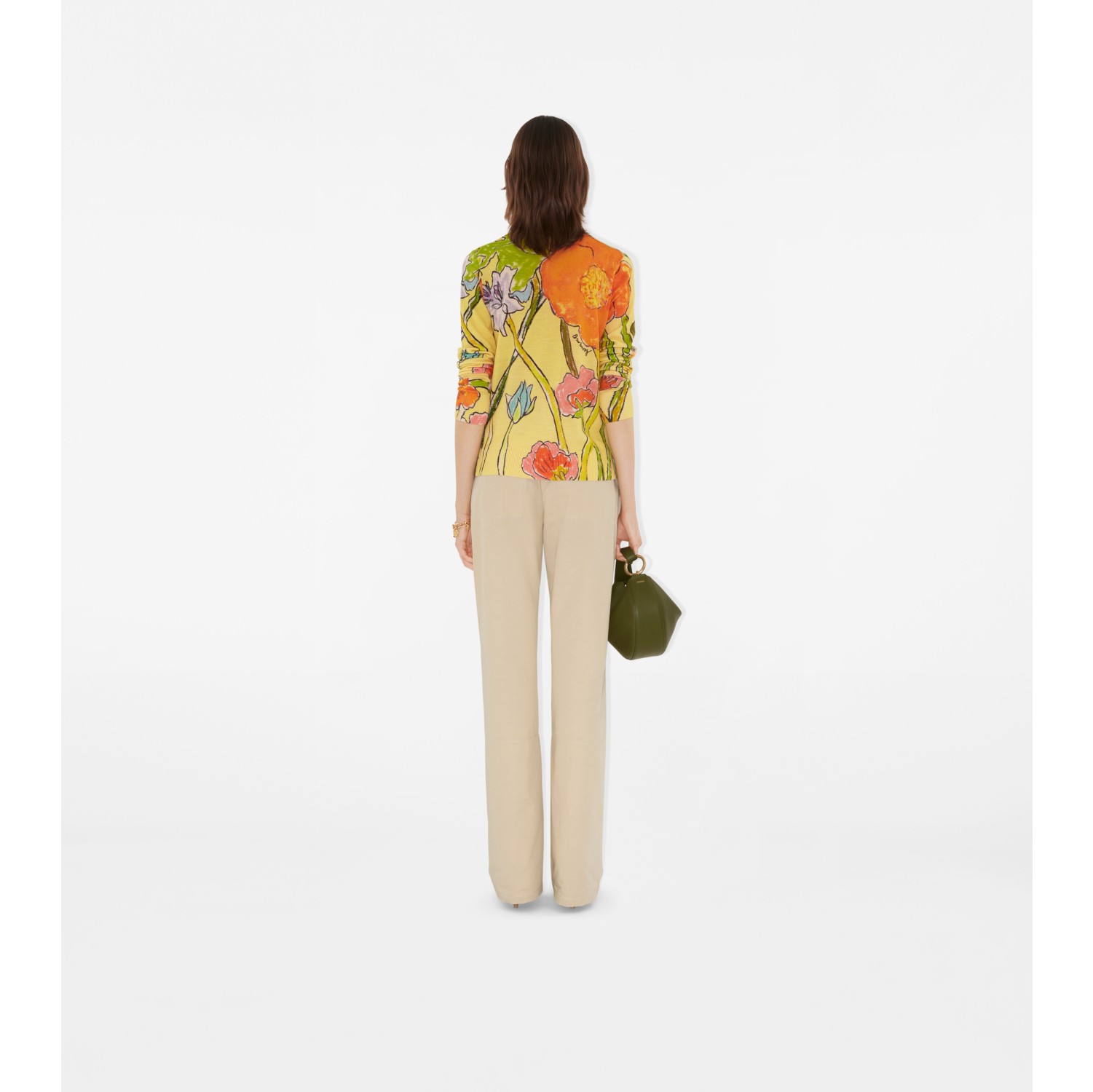 Highgrove Cascading Flowers Wool Cardigan