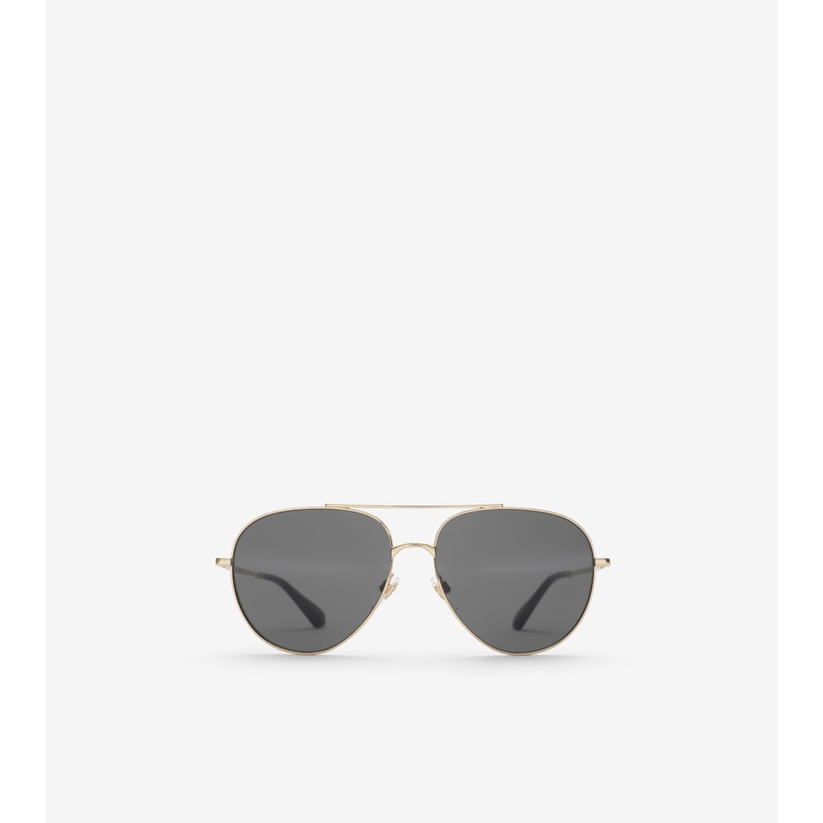  Check Metal Aviator Sunglasses