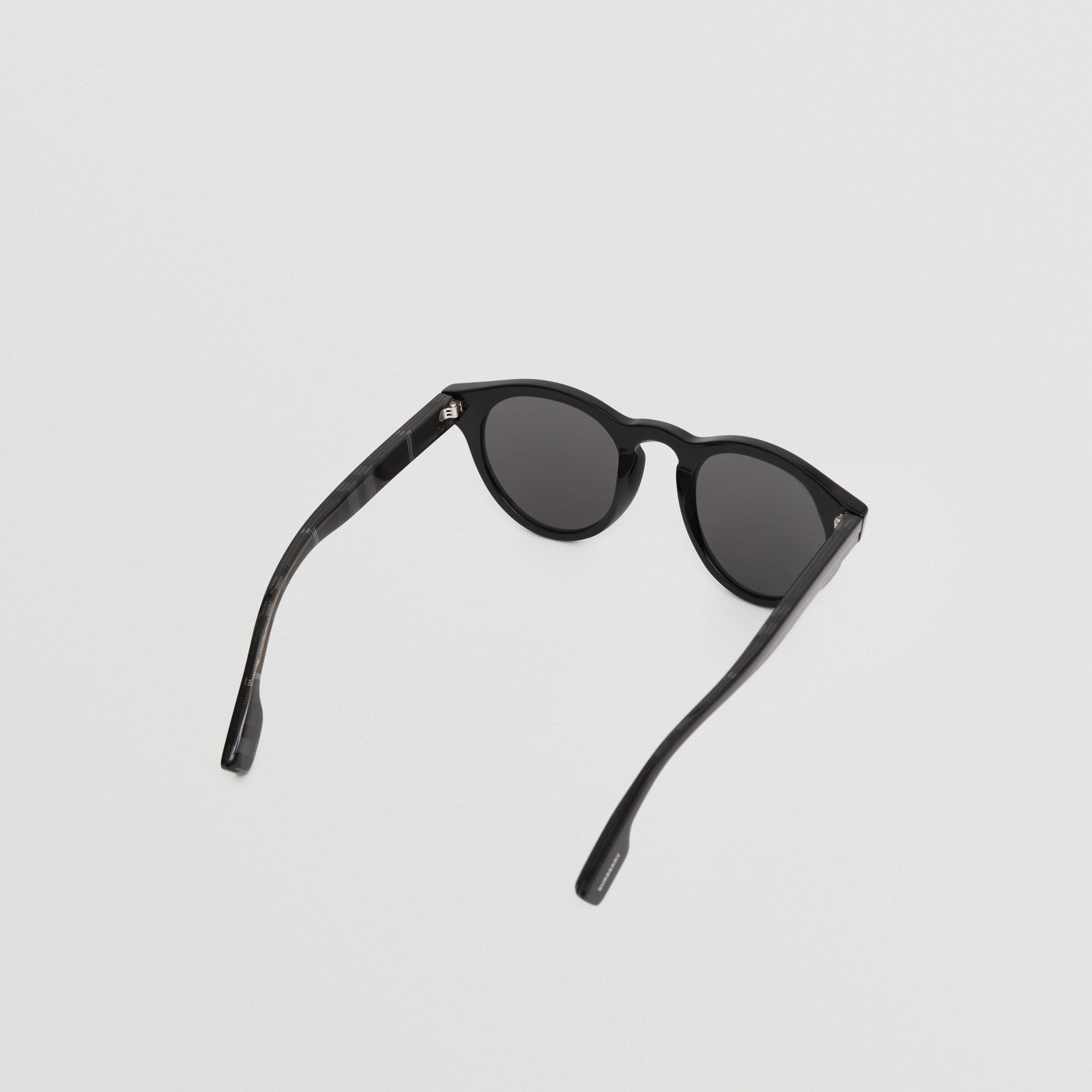 Runde Sonnenbrille aus Bio-Acetat (Schwarz) - Herren | Burberry® - 4