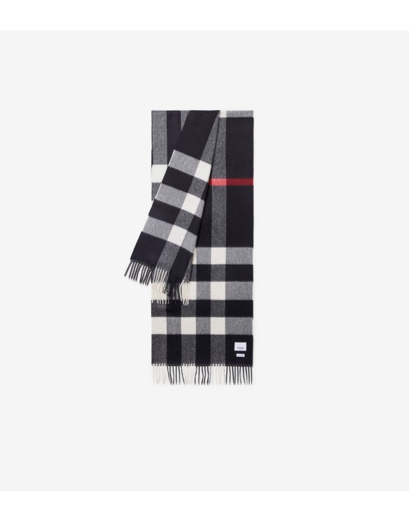 Check Cashmere Scarf