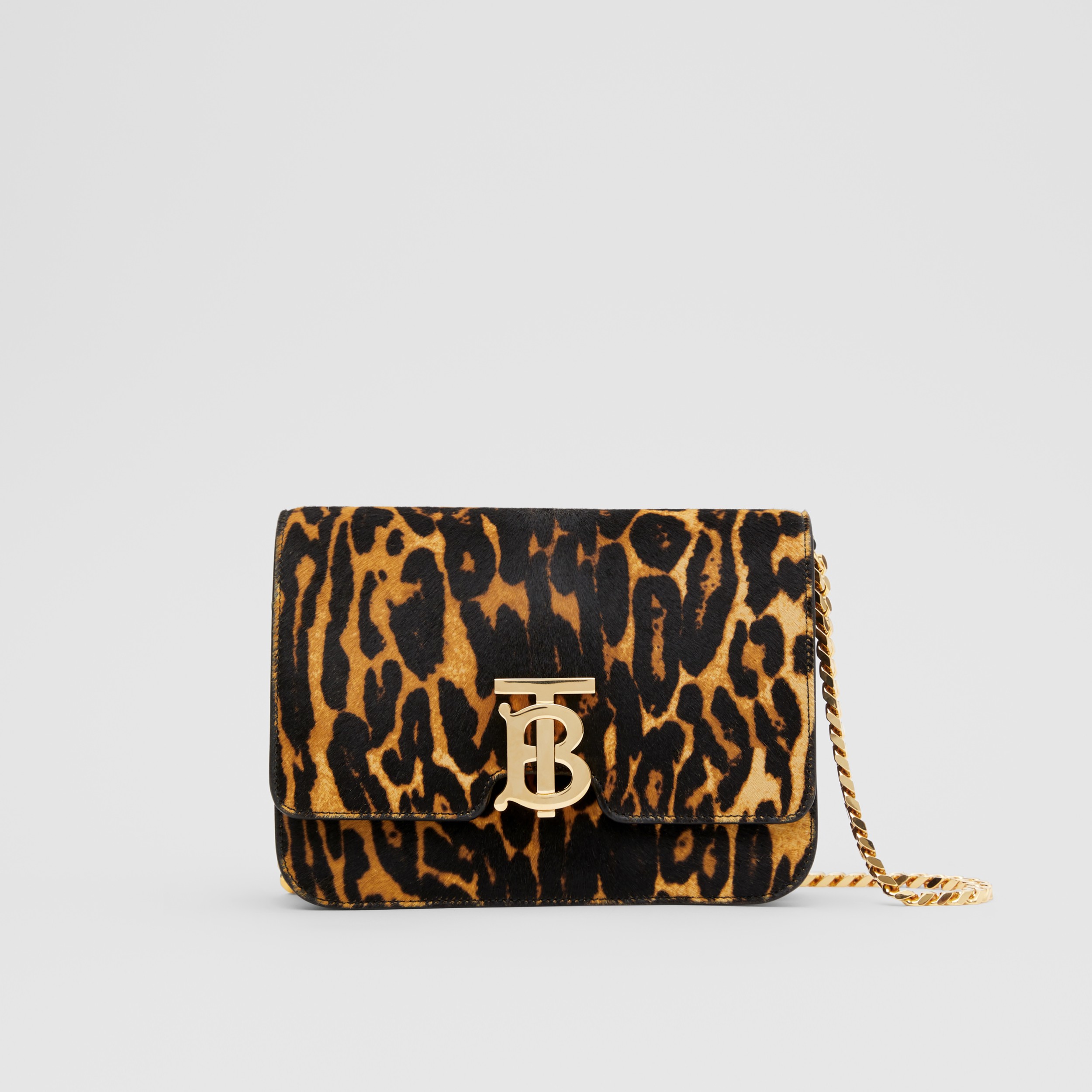 leopard print calf hair bag