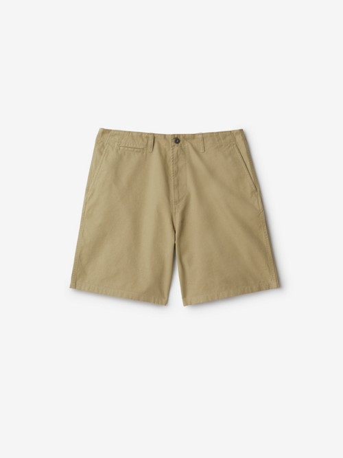 Shop Burberry Cotton Shorts In Hunter