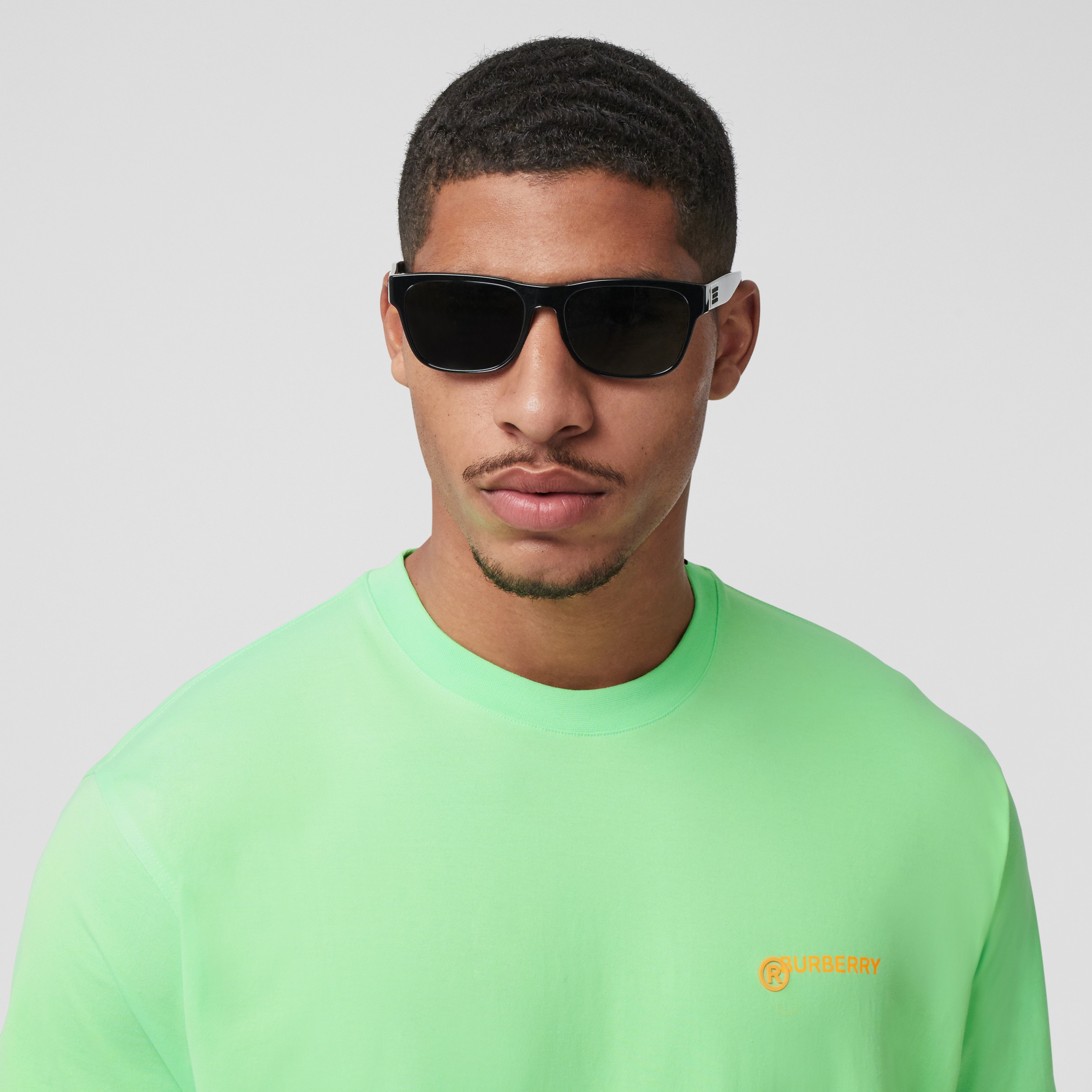 neon green men shirt