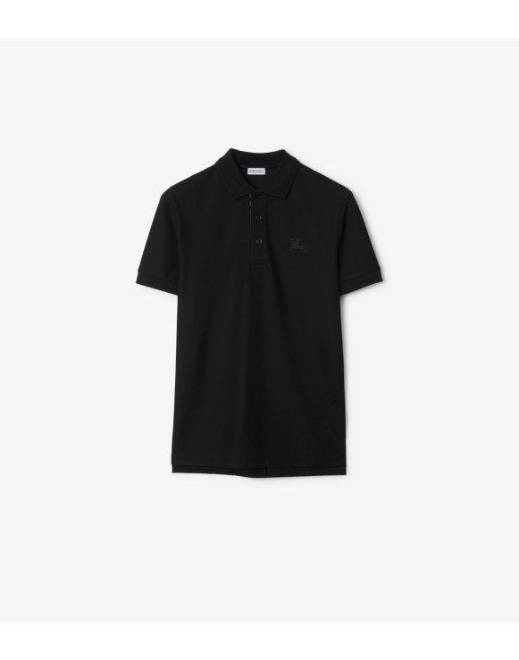 Burberry men's polo shirt black hotsell