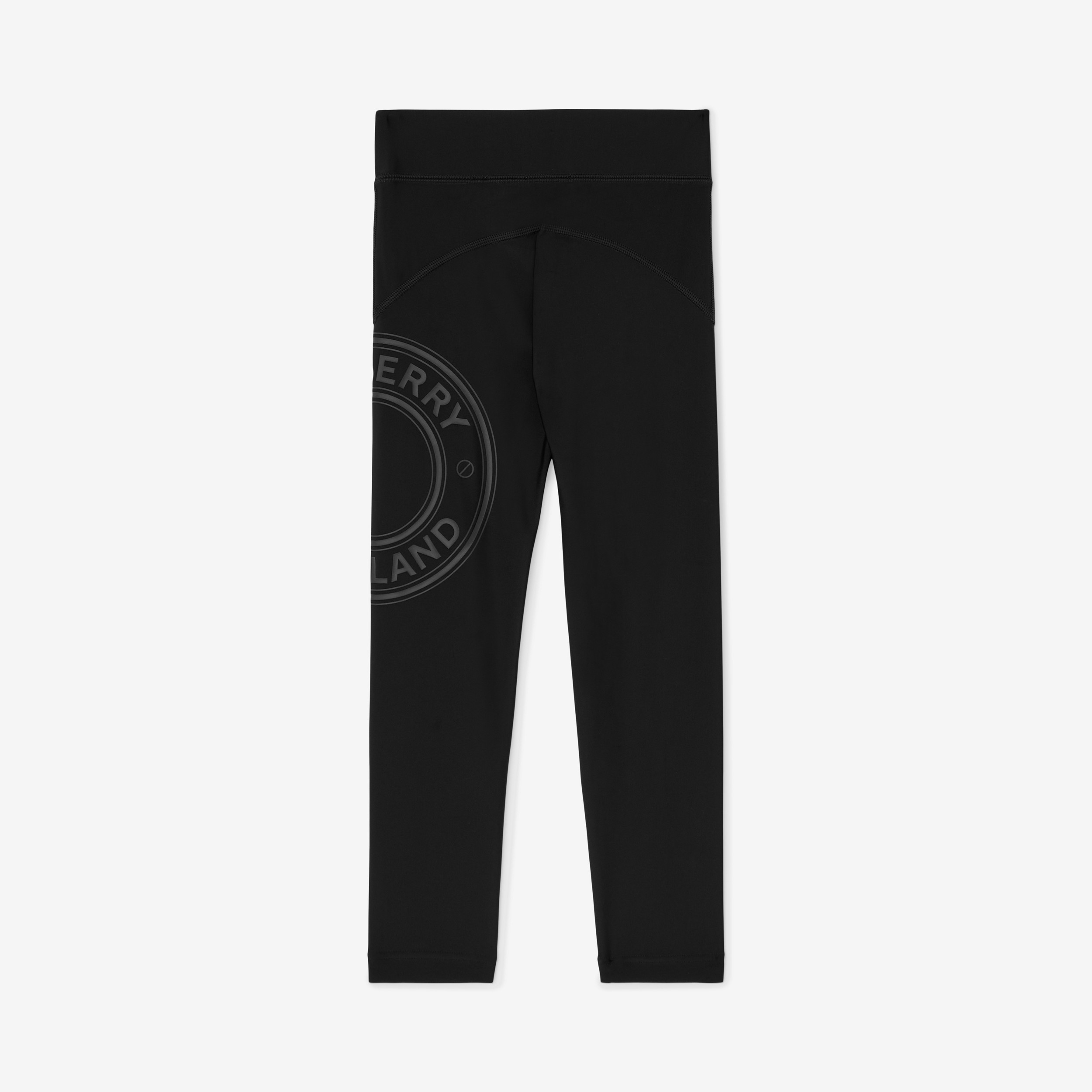 Leggings de malha stretch com logotipo gráfico (Preto) | Burberry® oficial - 2