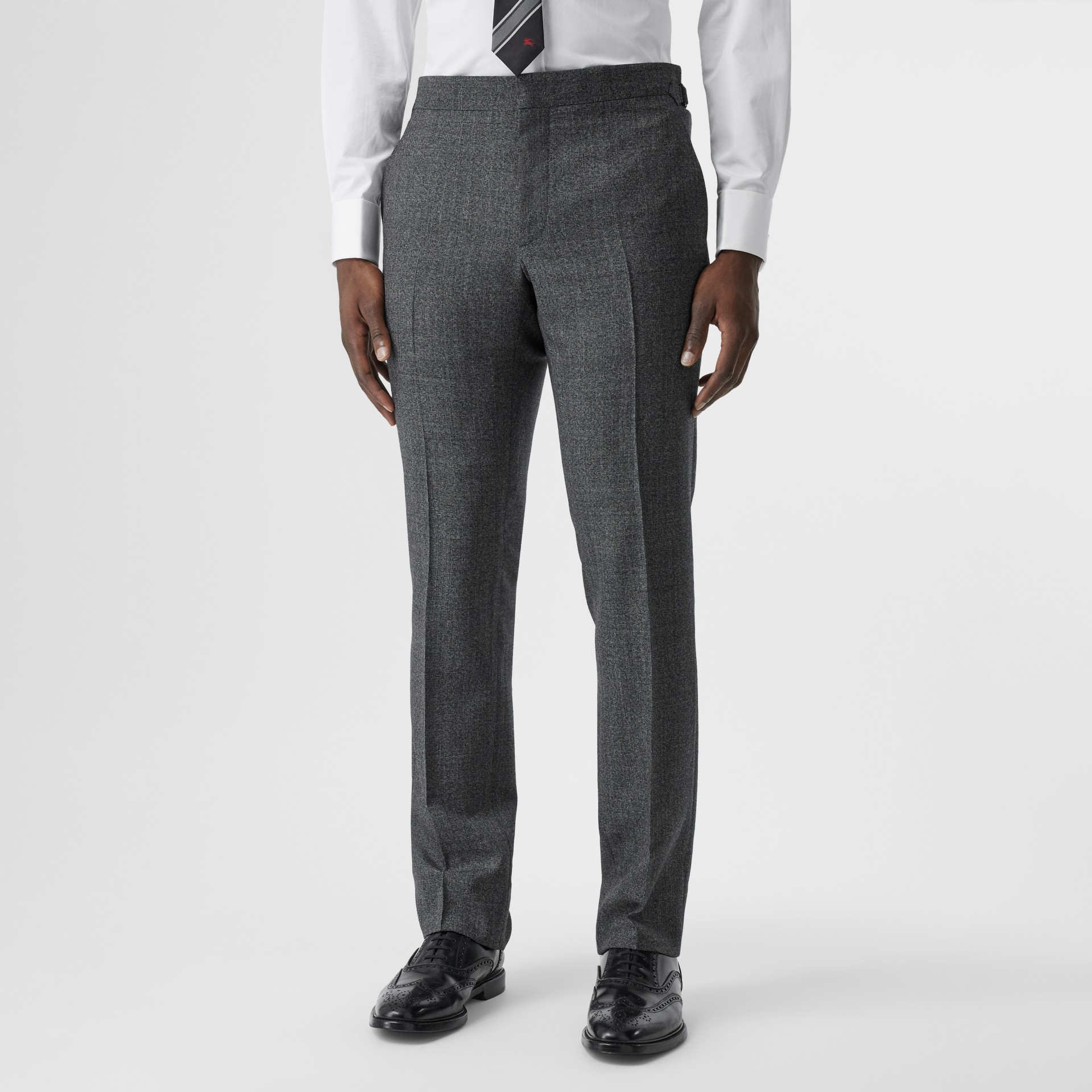 Classic Fit Melange Wool Three-piece Suit in Charcoal - Men | Burberry ...