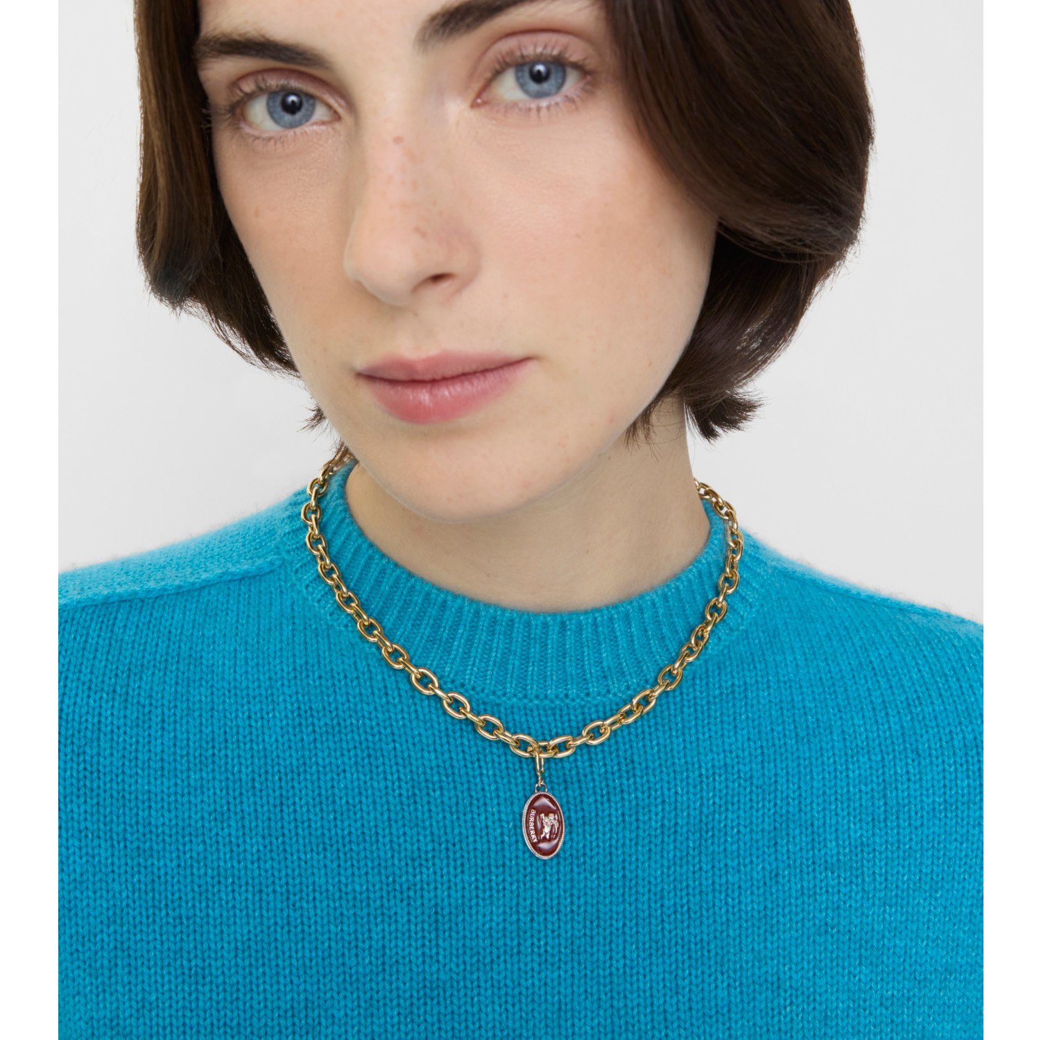 Knight Stamp Enamel Charm