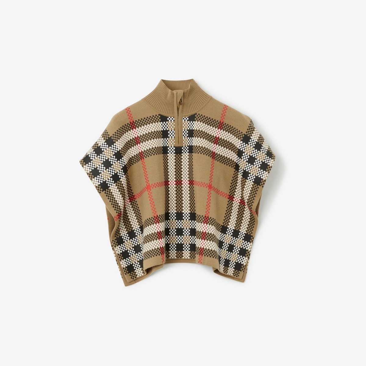 BURBERRY BURBERRY CHILDRENS CHECK WOOL CAPE