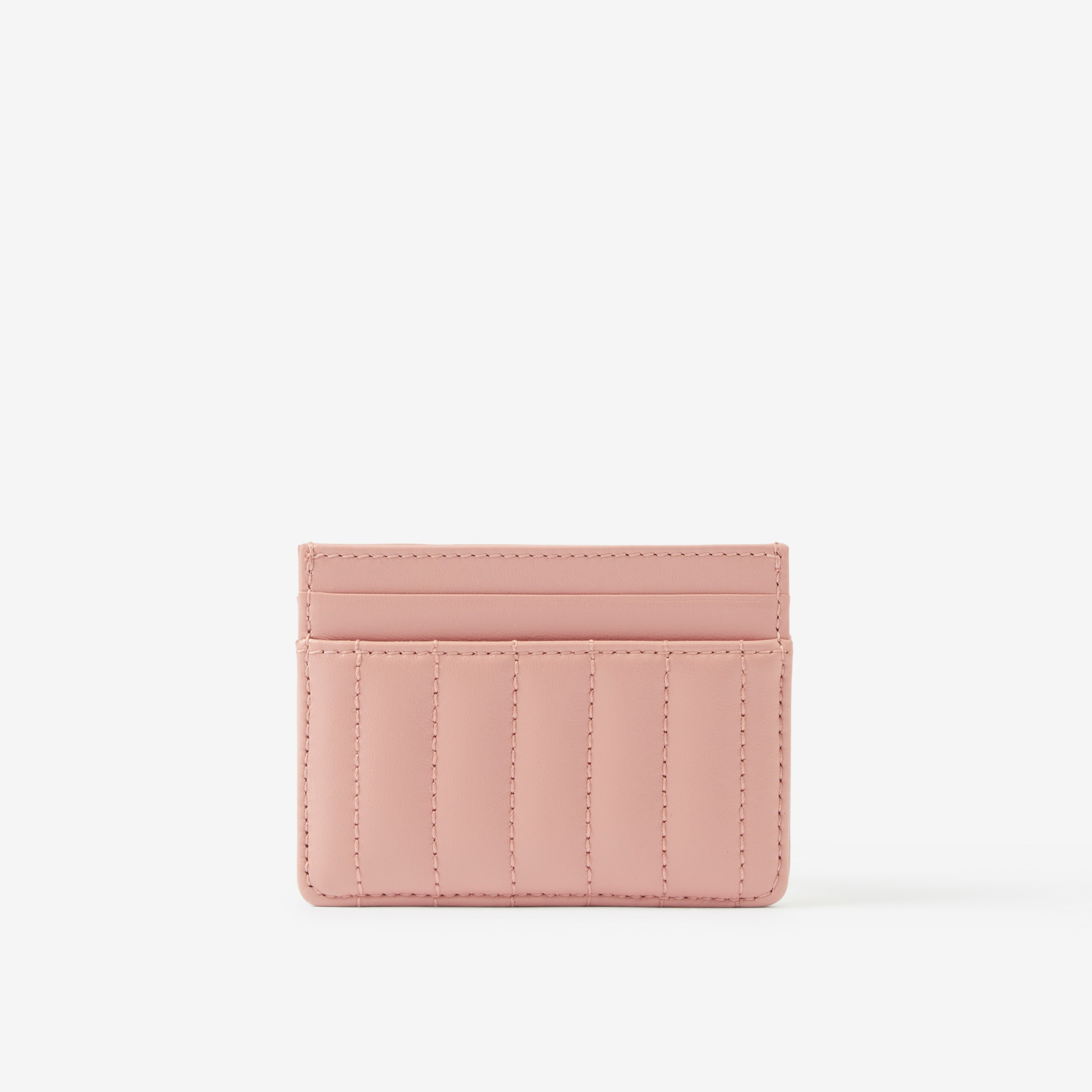 Quilted Leather Lola Card Case in Dusky Pink - Women | Burberry® Official - 3