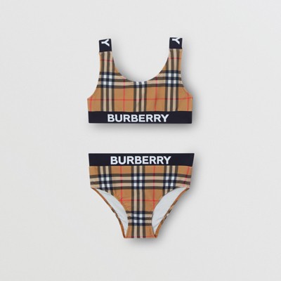 burberry vintage check swimsuit