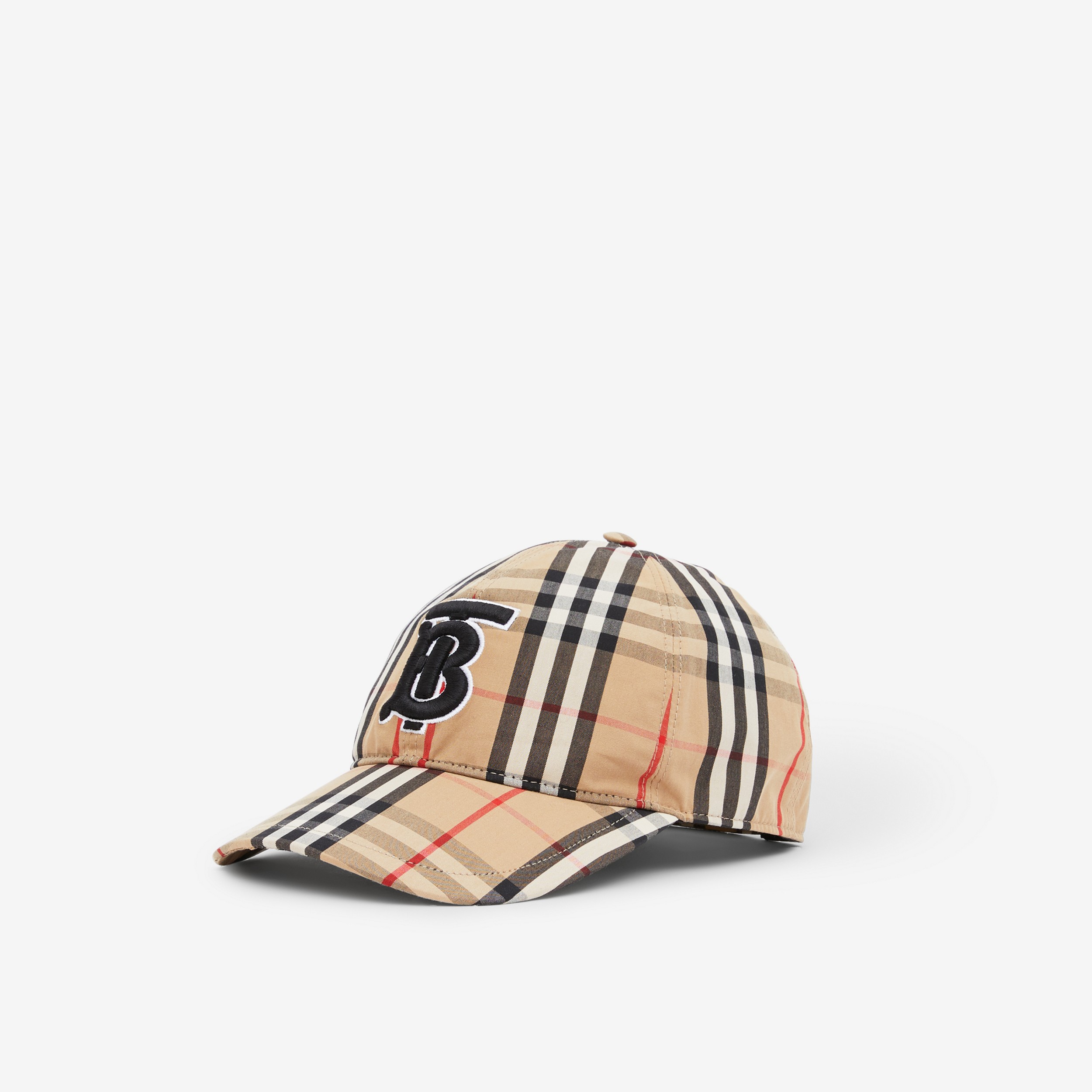 Vintage 格纹专属标识装饰棉质棒球帽 (典藏米色) | Burberry® 博柏利官网 - 2