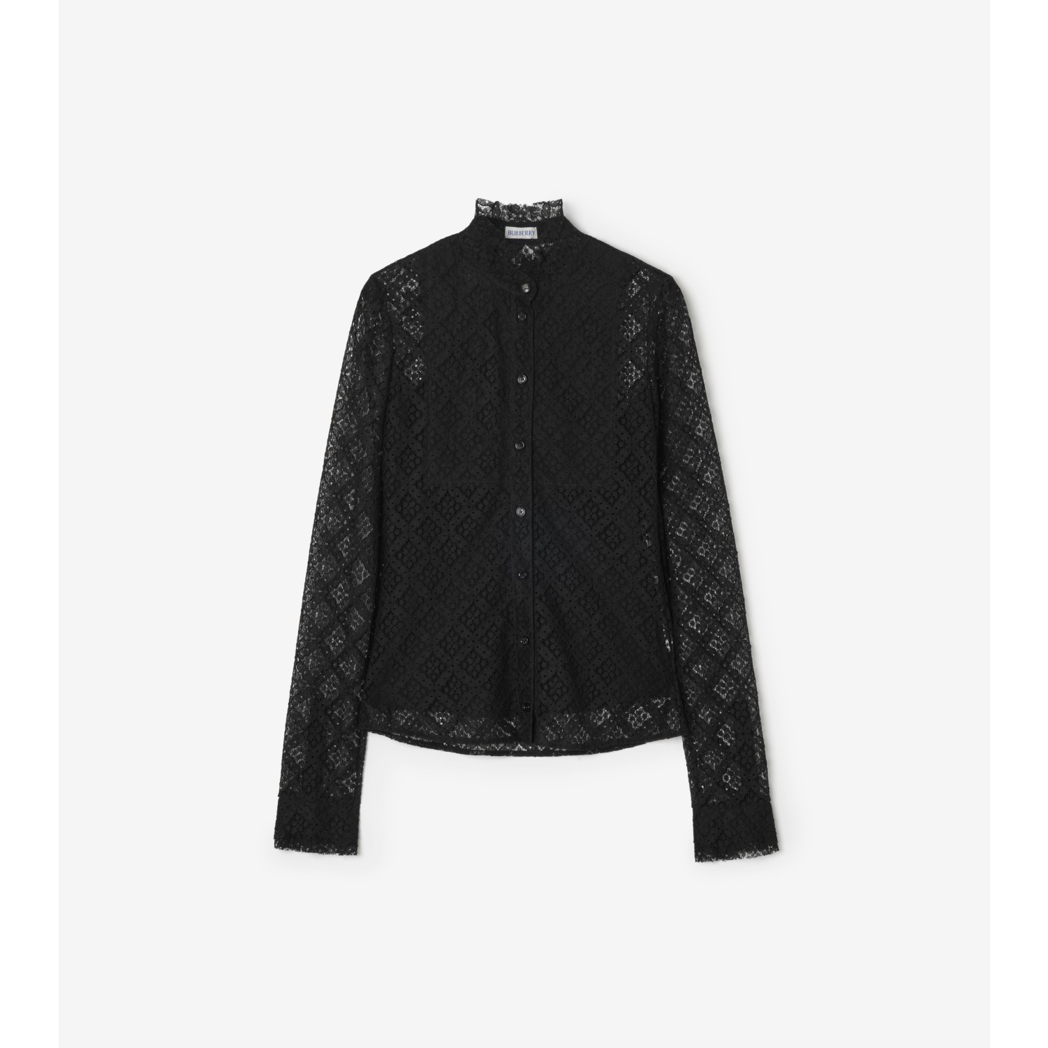 Check Lace Blouse